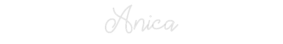 Néon personnalisé: Anica