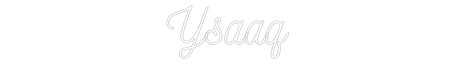 Néon personnalisé: Ysaaq