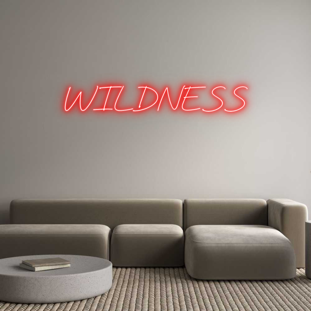 Néon personnalisé: WILDNESS