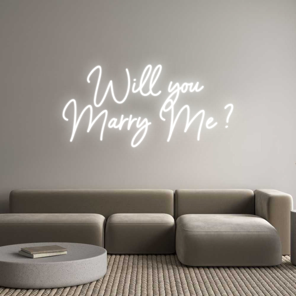 Néon personnalisé: Will you
Mar...