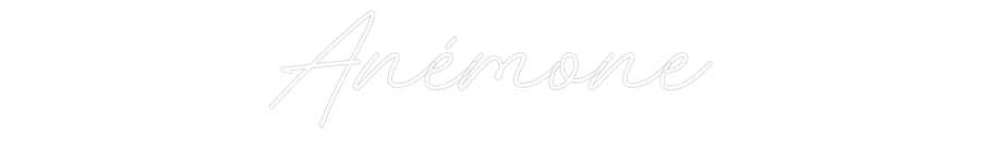 Néon personnalisé: Anémone
