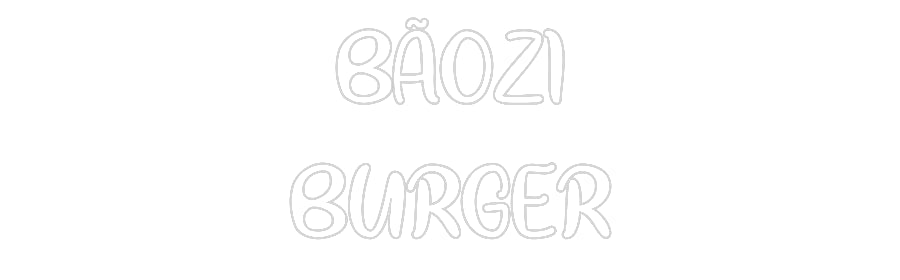 Néon personnalisé: BÃOZI
BURGER
