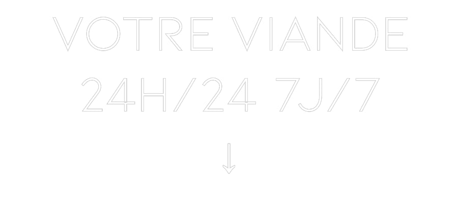 Néon personnalisé: Votre Viande
...