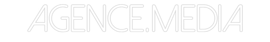 Néon personnalisé: Agence.media