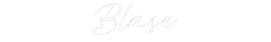 Néon personnalisé: Blase