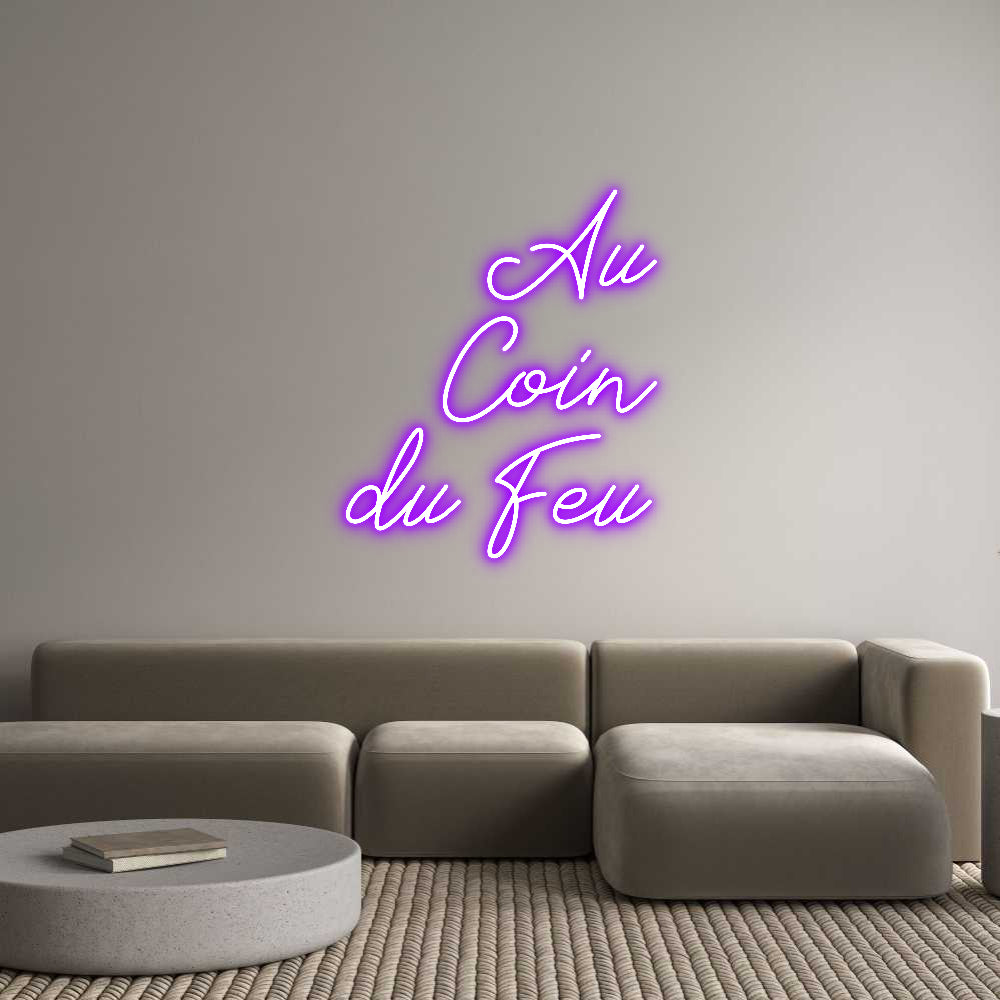 Néon personnalisé: Au
Coin
d...