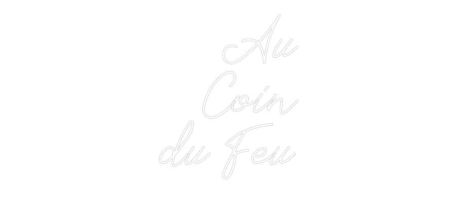 Néon personnalisé: Au
Coin
d...