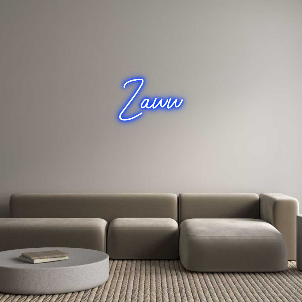 Néon personnalisé: Zaww