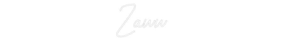 Néon personnalisé: Zaww