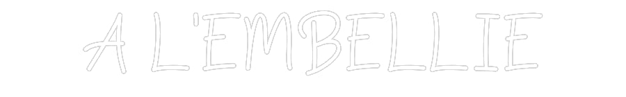 Néon personnalisé: A L'EMBELLIE