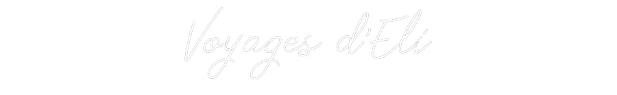 Néon personnalisé: Voyages d’Eli