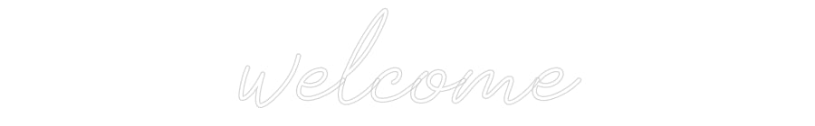 Néon personnalisé: welcome