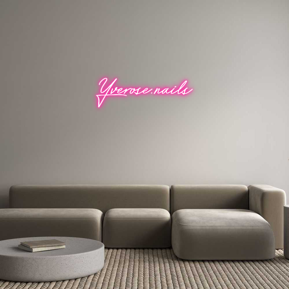 Néon personnalisé: Yverose.nails