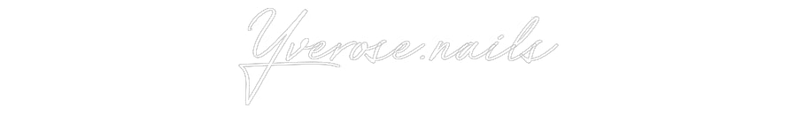 Néon personnalisé: Yverose.nails