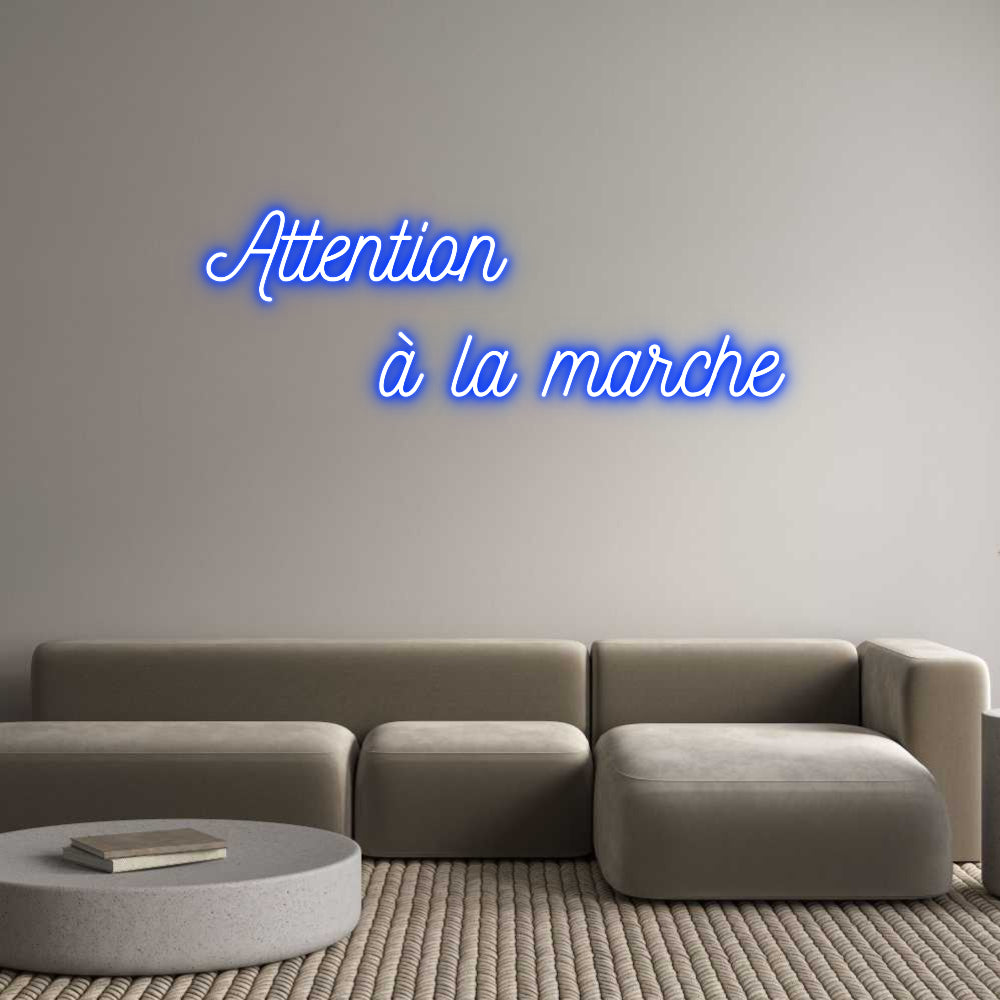 Néon personnalisé: Attention
...