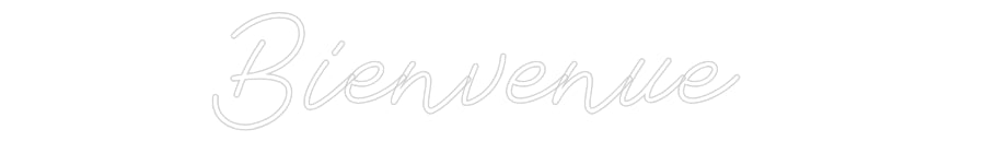 Néon personnalisé: Bienvenue