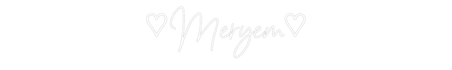 Néon personnalisé: ♡Meryem♡