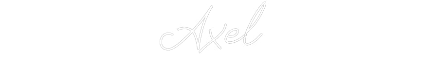 Néon personnalisé: Axel