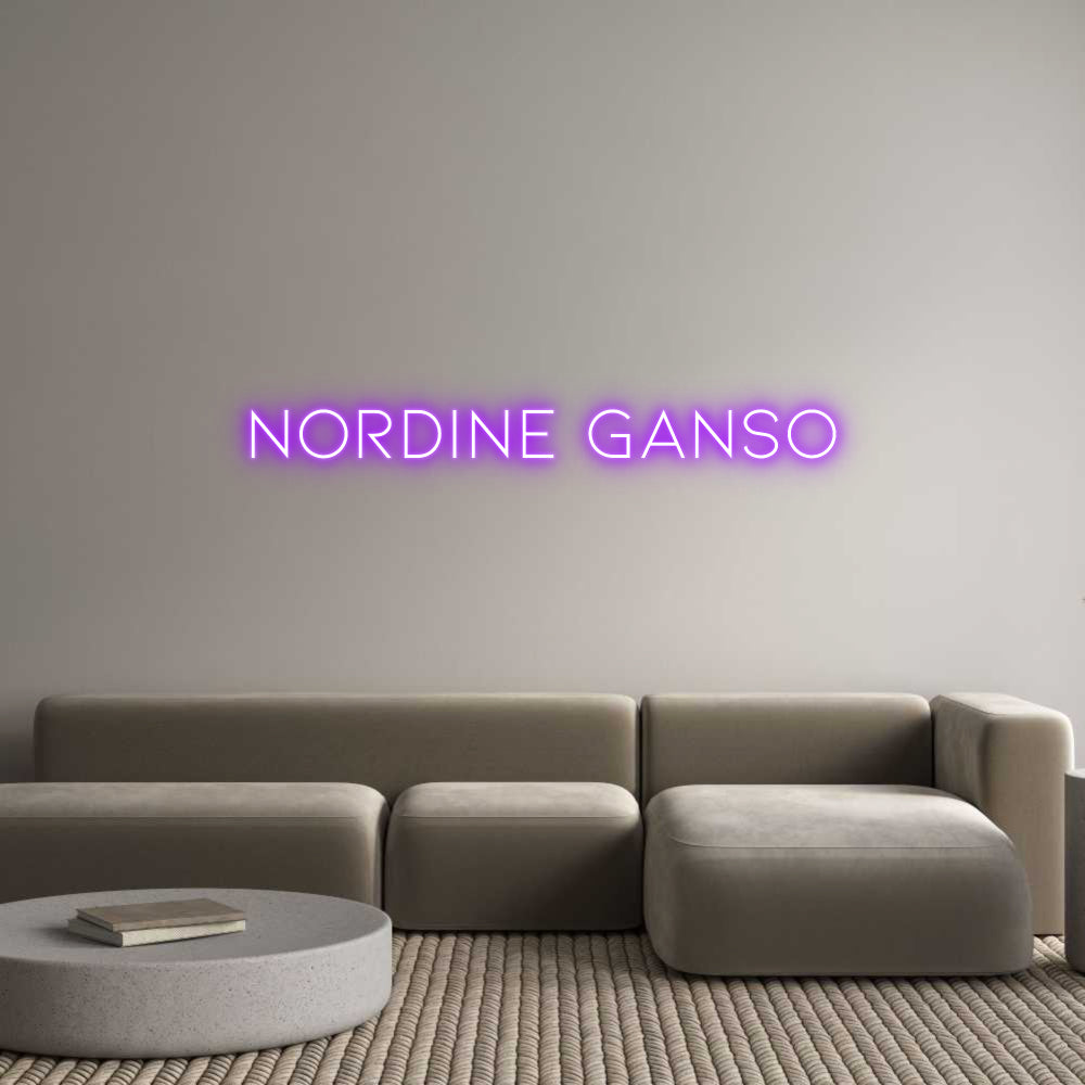 Néon personnalisé: Nordine Ganso