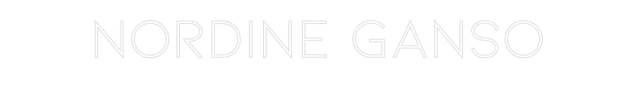 Néon personnalisé: Nordine Ganso