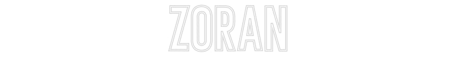 Néon personnalisé: Zoran