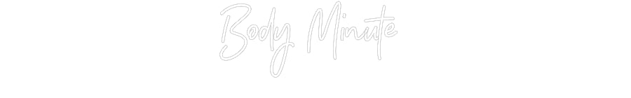 Néon personnalisé: Body Minute