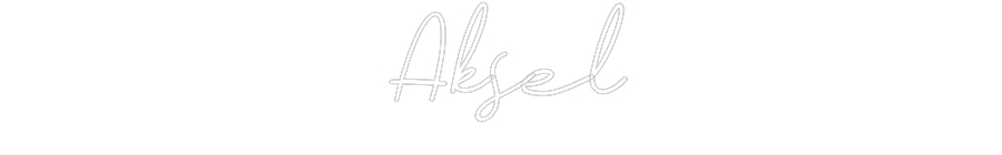 Néon personnalisé: Aksel