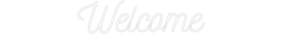 Néon personnalisé: Welcome