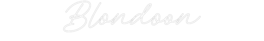Néon personnalisé: Blondoon