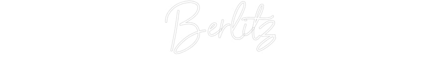 Néon personnalisé: Berlitz