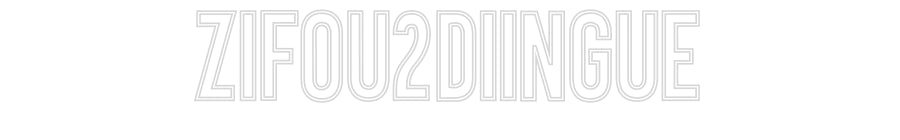 Néon personnalisé: Zifou2diingue