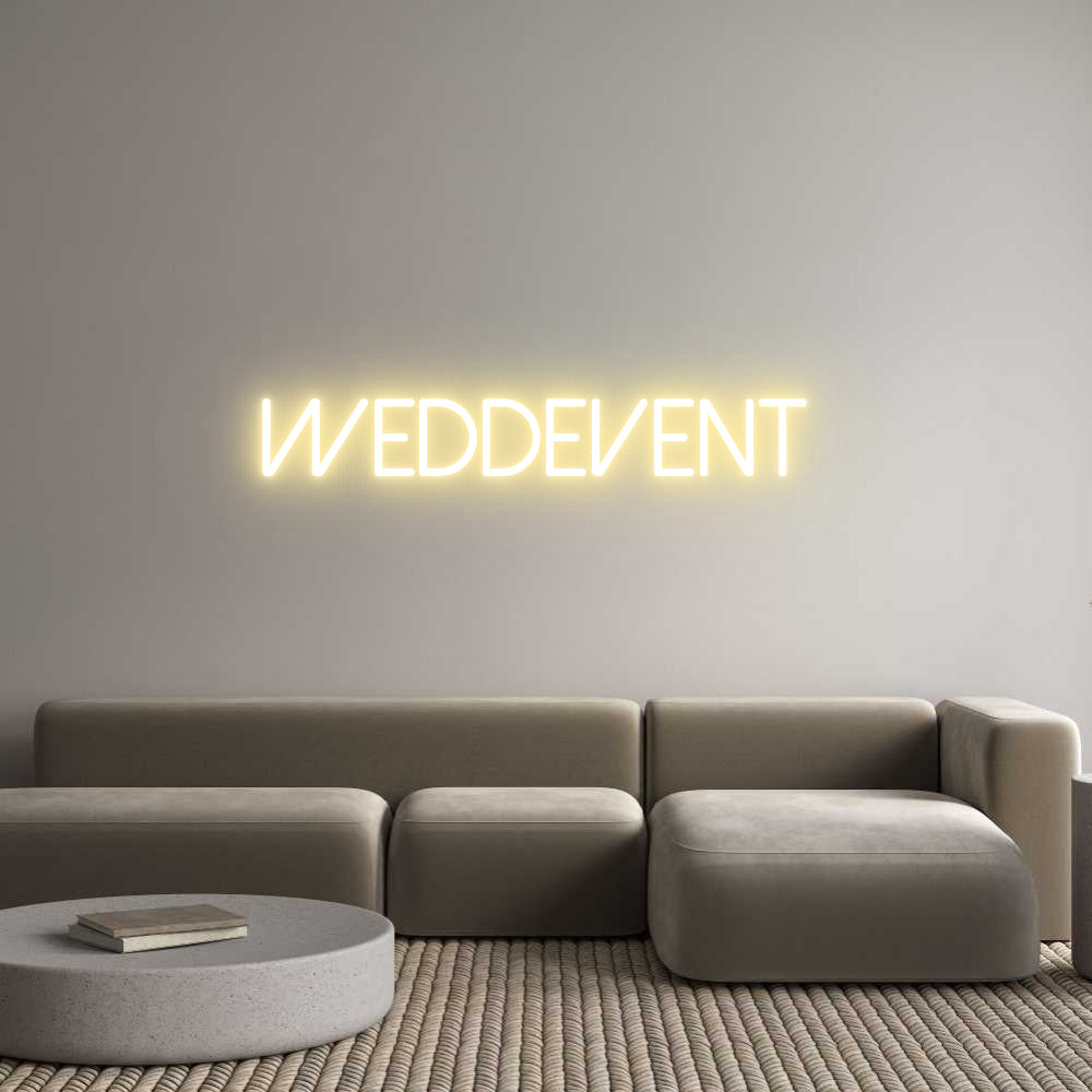Néon personnalisé: Weddevent