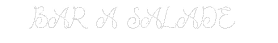 Néon personnalisé: BAR À SALADE