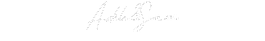 Néon personnalisé: Adèle&Sam