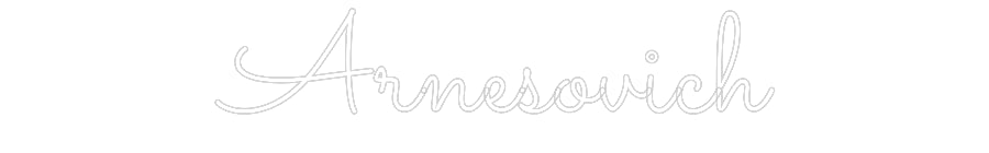 Néon personnalisé: Arnesovich