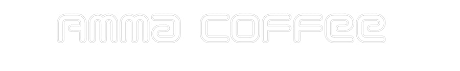 Néon personnalisé: Amma Coffee