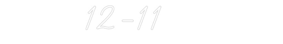 Néon personnalisé: 12-11