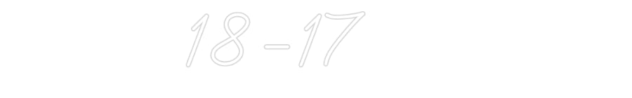Néon personnalisé: 18-17