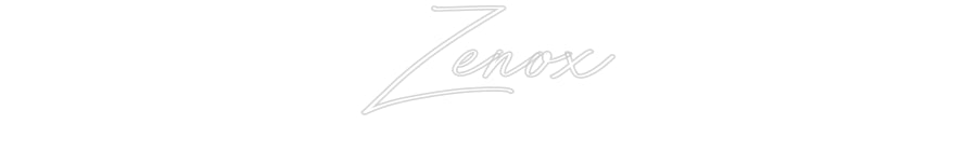 Néon personnalisé: Zenox