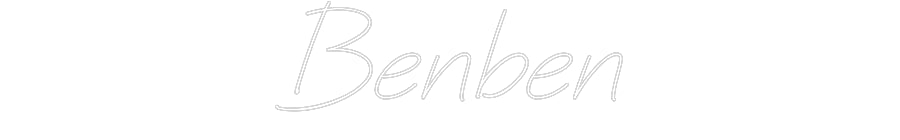 Néon personnalisé: Benben