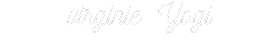 Néon personnalisé: virginie Yogi