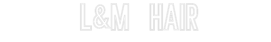 Néon personnalisé: L&M hair