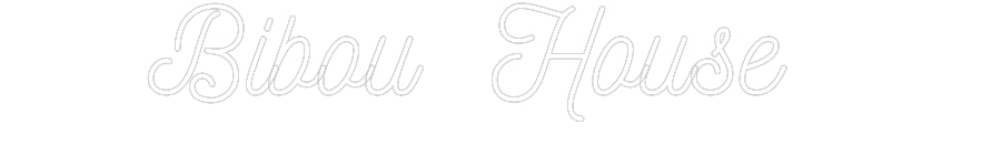 Néon personnalisé: Bibou House