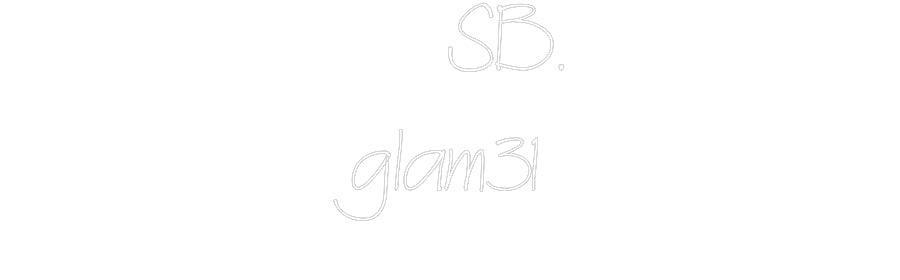 Néon personnalisé: SB.
glam31