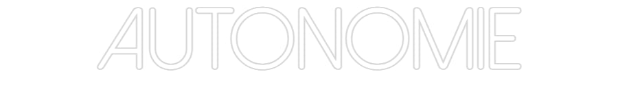 Néon personnalisé: Autonomie
