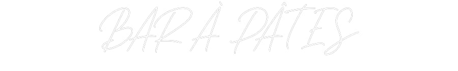 Néon personnalisé: BAR À PÂTES