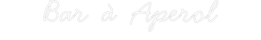 Néon personnalisé: Bar à Aperol