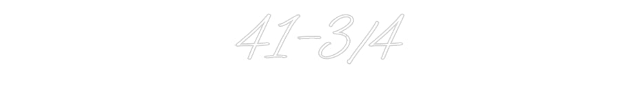Néon personnalisé: 41-3/4