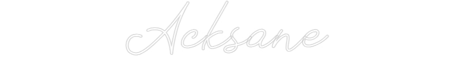 Néon personnalisé: Acksane