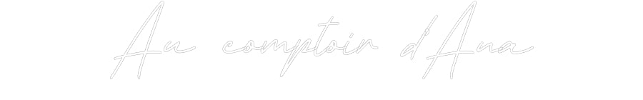 Néon personnalisé: Au comptoir d...